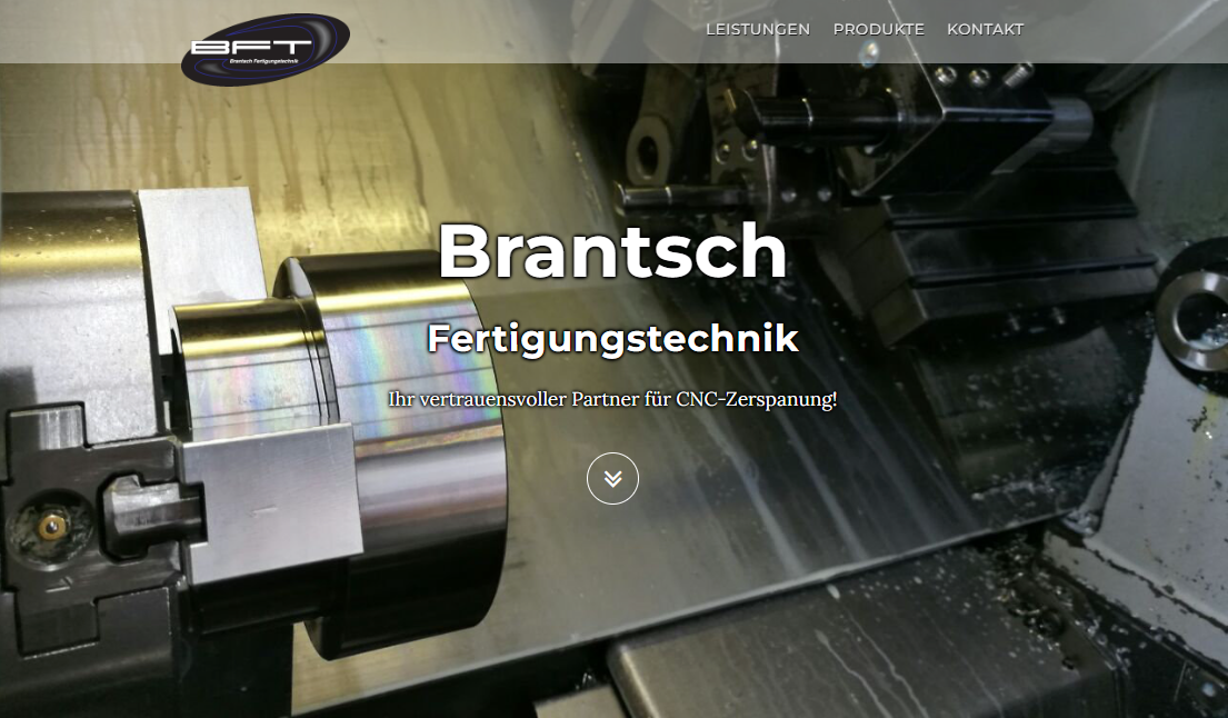 Website Brantsch Fertigungstechnik