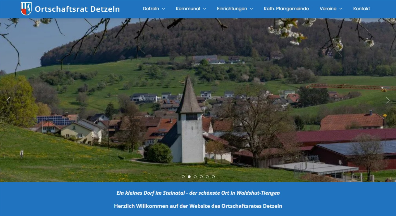 Website Ortschaftsrat Detzeln